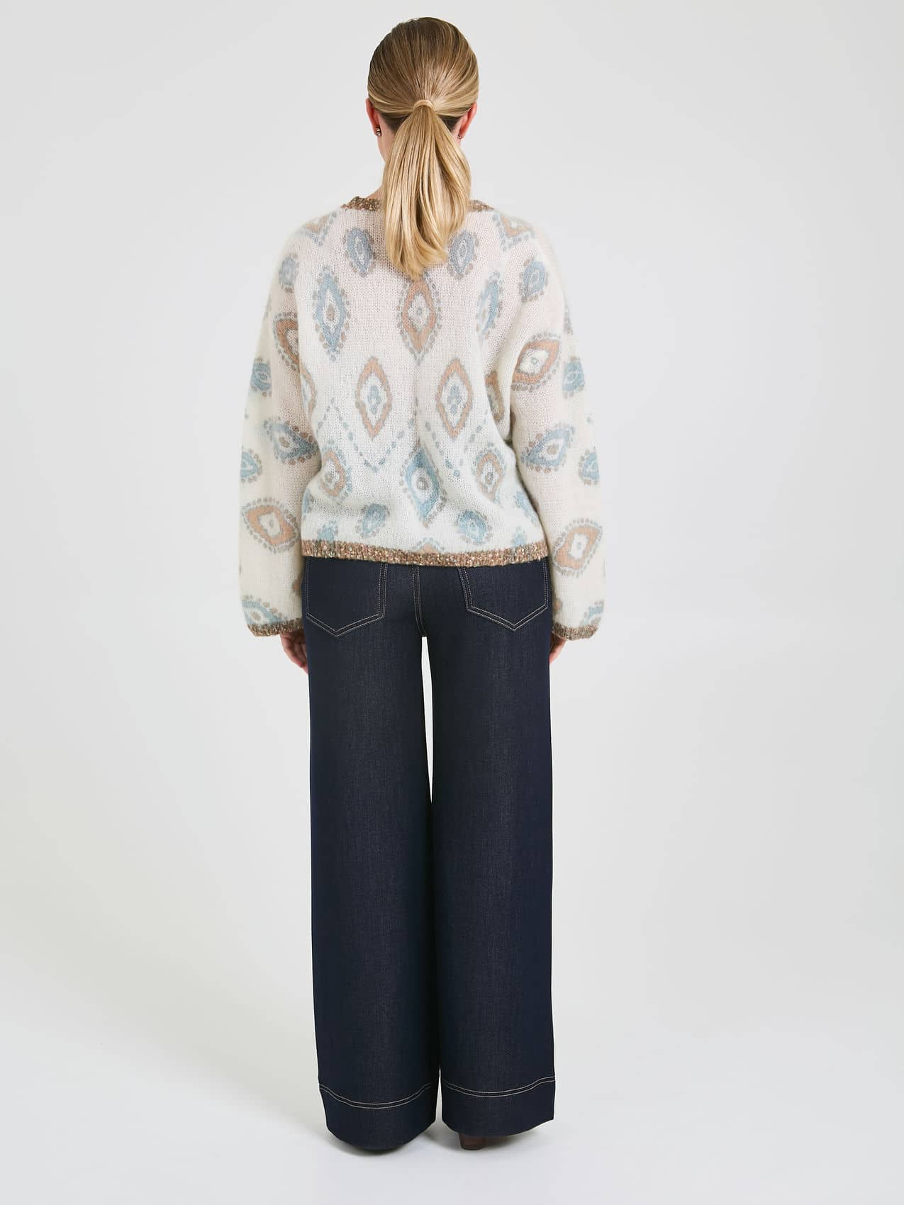 Джемпер STERN из мохера с эффектом тонкой паутинки