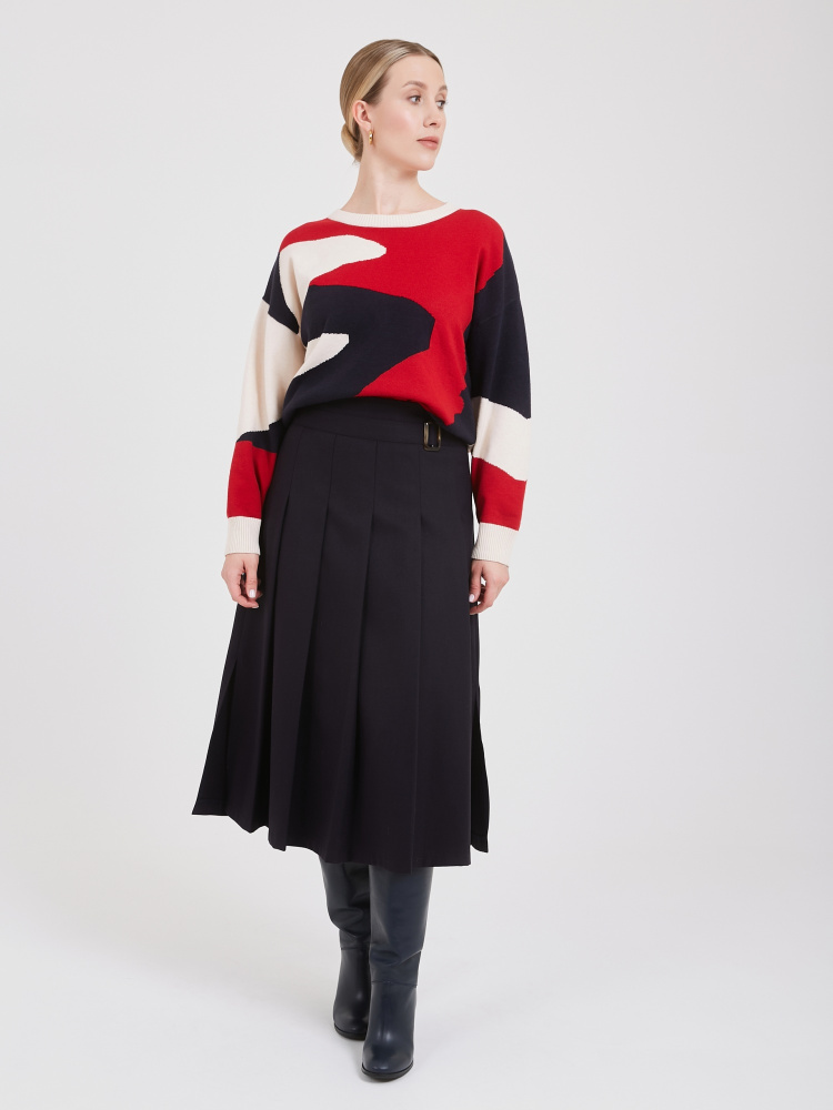 ЮБКА STERN с плиссировкой и застёжкой-ремнём на талии